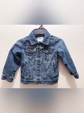 Old Navy Kids Blue Denim Button-Up Jacket